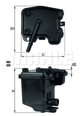 Mahle Kraftstofffilter FüR CitroËN Fiat Ford Mazda Mini Peugeot Santana Suzuki-image