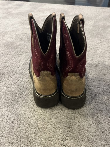 Ariat Fatbaby Heritage Größe 7B Damenstiefel 10026116 burgunderrot hellbraun Cowboy Cowgirl - Bild 4 von 8