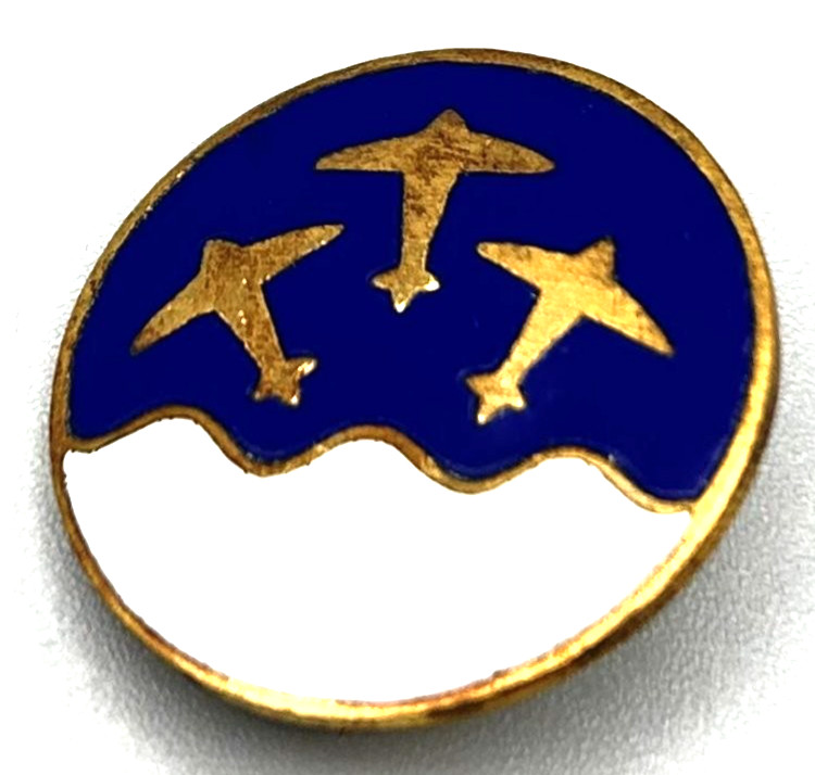 WWII Army Air Forces 12th Reconnaissance Squadron DI Unit Crest Pin by Dondero
