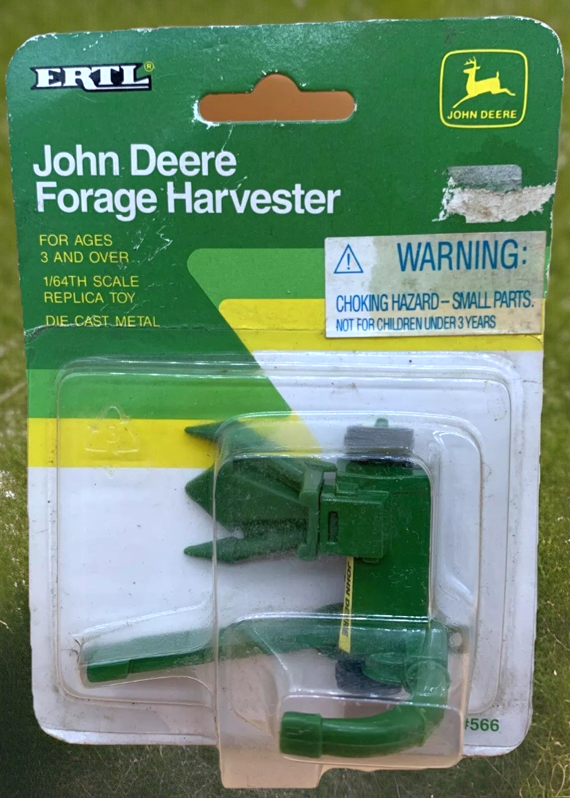 John Deere Ertl Forage Harvester 1991 1:64 Carded Farm Diecast Tractor Toy