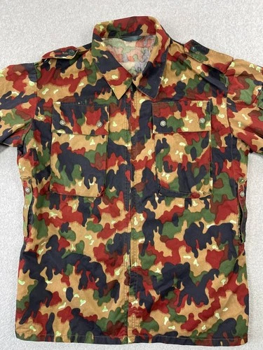 Vintage Swiss Army Taz M83 Field Jacket Mens L Alpenflage Camouflage Full Zip image 3