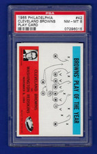 1965 Philadelphia #42 Cleveland Browns Play of the Year - PSA 8