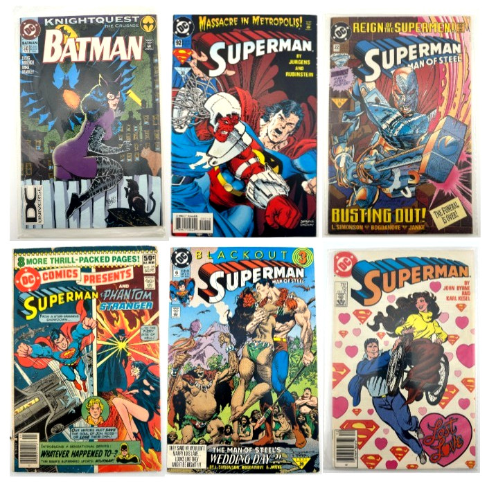 Batman #503 + Superman Comic Lot (6 Issues) DC 80s-90s Man of Steel