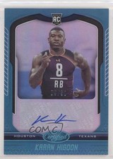 2019 Certified Rookie Signatures Mirror Teal 9/50 Karan Higdon #138 Auto 0c2