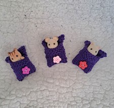Hand Knitted Sleeping Bag Accessories For Sylvanian Families Babies