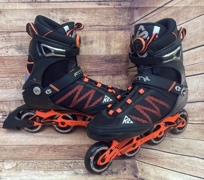 K2 FIT BOA Skates Mens Size 14 Black Orange Inline ILQ 7