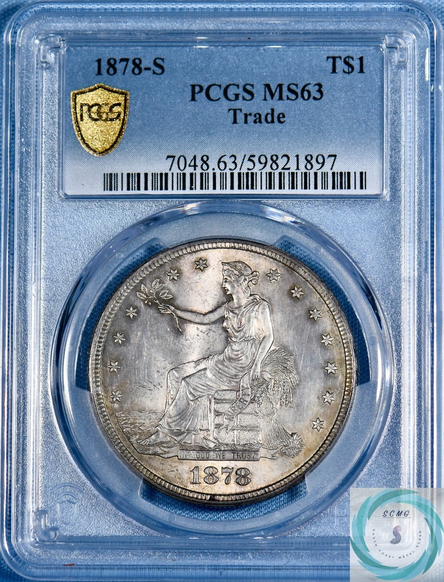 1824年 フランス エッサイ硬貨 PCGS SP63 Grade MS 63 US Trade Dollars (1873-1885) for sale | eBay