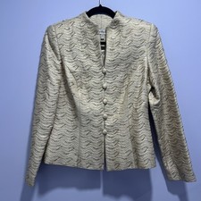 Marie St. Claire Size 8 Gold Vintage Beaded Women s Blazer