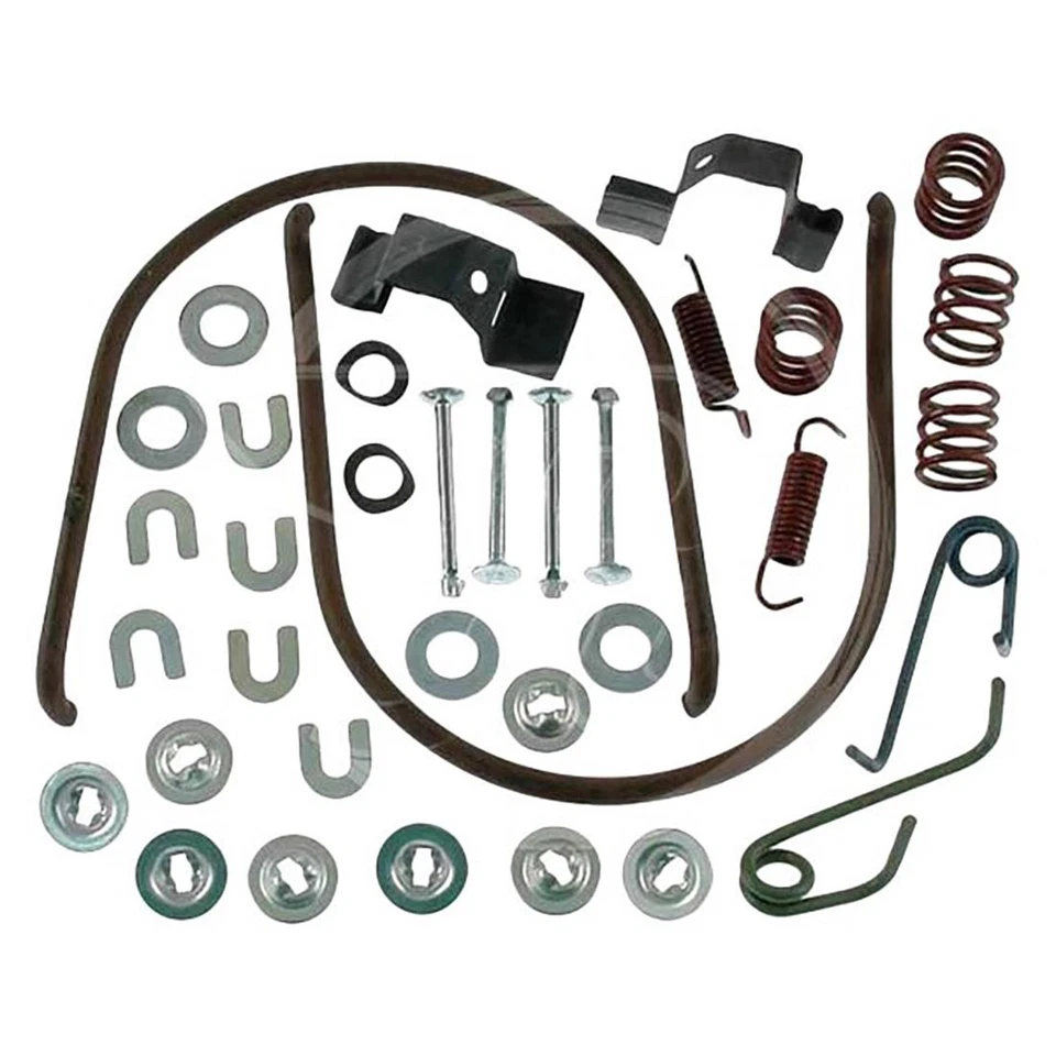 Kit de herrajes de tambores de freno y zapatas de freno trasero para 1985-1987 Plymouth Colt Foto 4 de 4