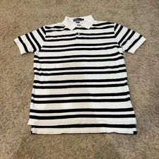 Polo Ralph Lauren Polo Shirt Mens Medium Striped Classic Casual Rugby Golf Top