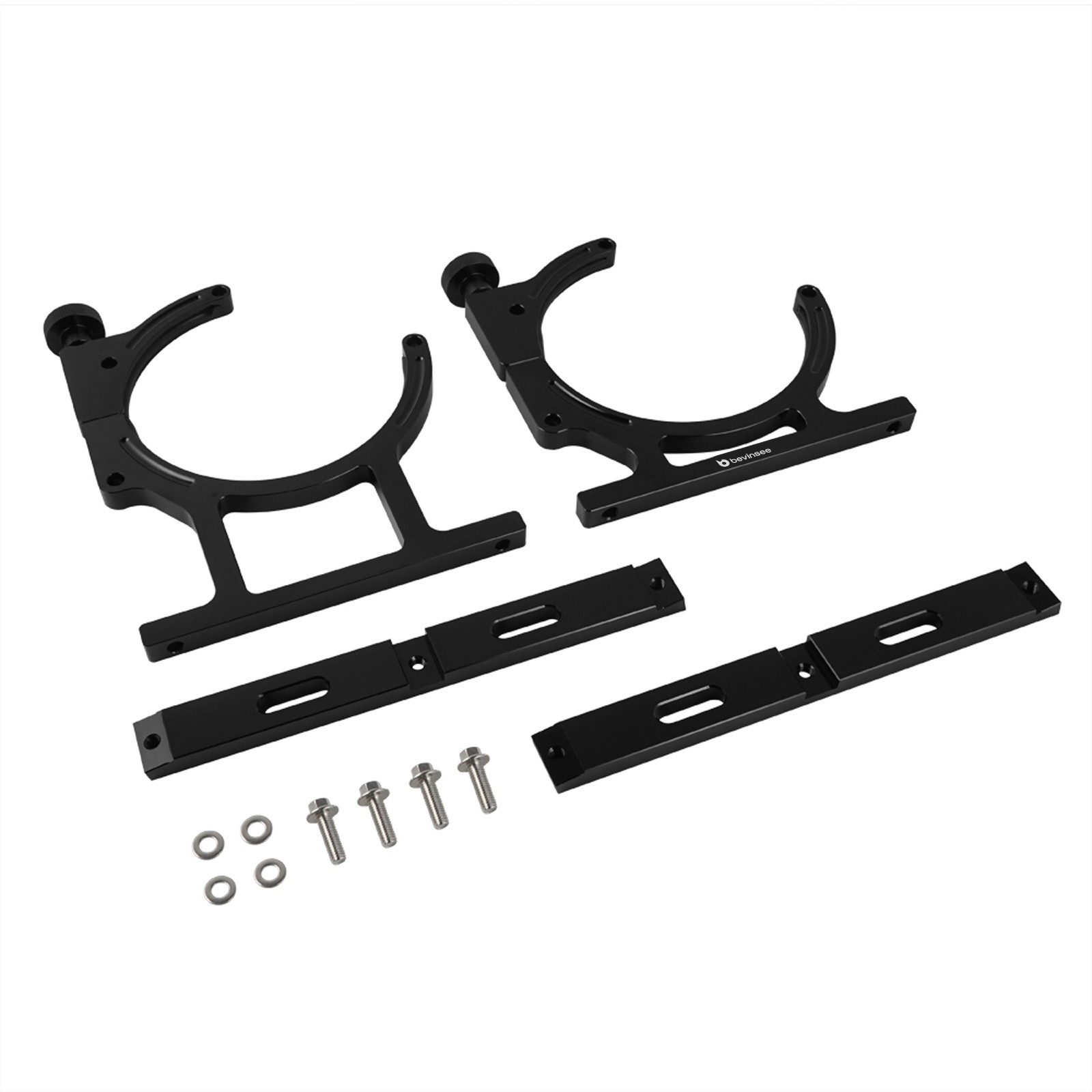 BEVINSEE 7" Nitrous Bottle Holder For Acura NSX For Mitsubishi Lancer Evolution