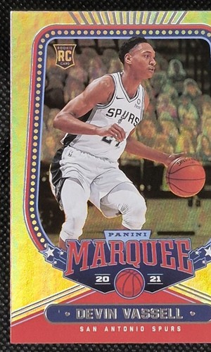 2020-21 Panini Chronicles Marquee Devin Vassell Foil Rookie Card RC n. 243 - Foto 2 di 7