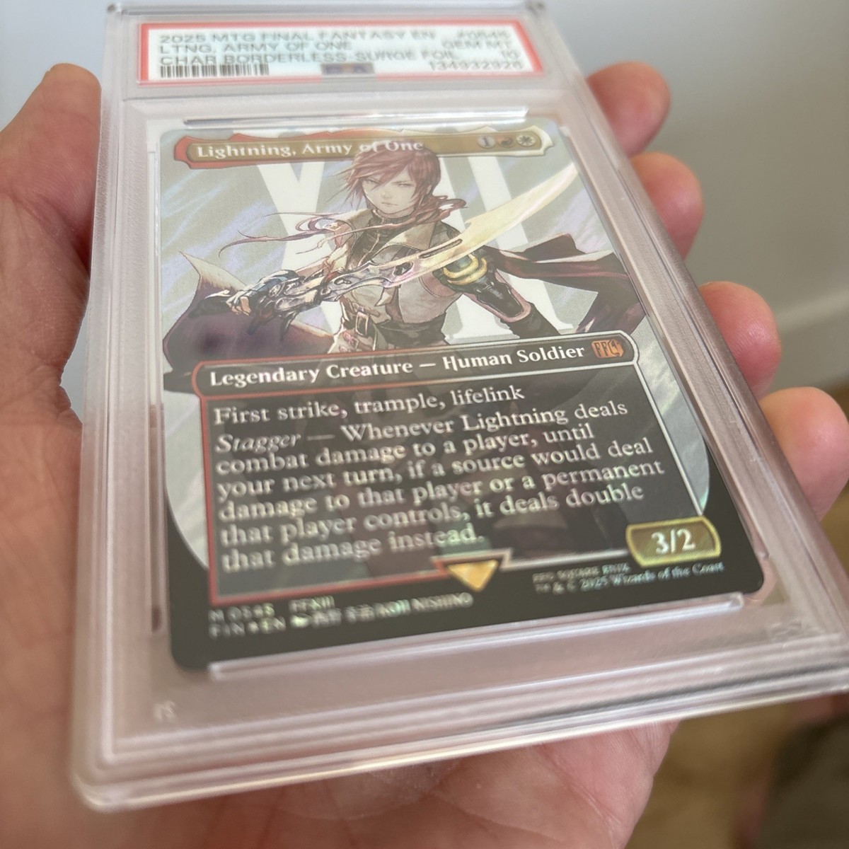 Lightning, Army of One (0545) (Borderless) (Surge Foil) Final