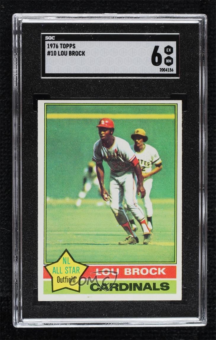 1976 Topps Lou Brock #10 SGC 6 HOF 1n8q
