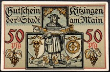 KITZINGEN 1921 50 Pfennig German Notgeld