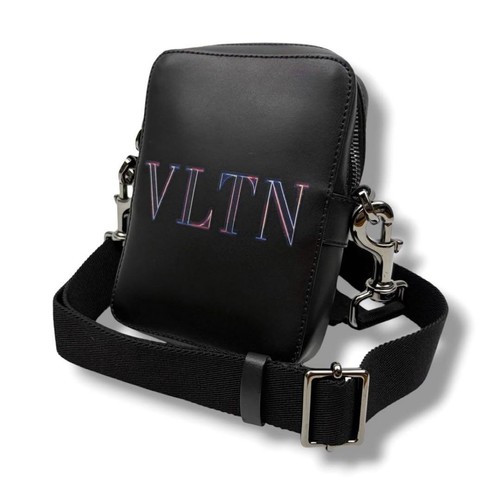 Valentino Garavani VLTN Black Crossbody Shoulder Bag Japan Authentic 064442