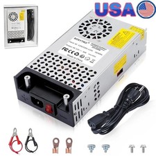 12V DC Power Supply Converter 600W W/ Cooling Fan Protection CCTV LED New