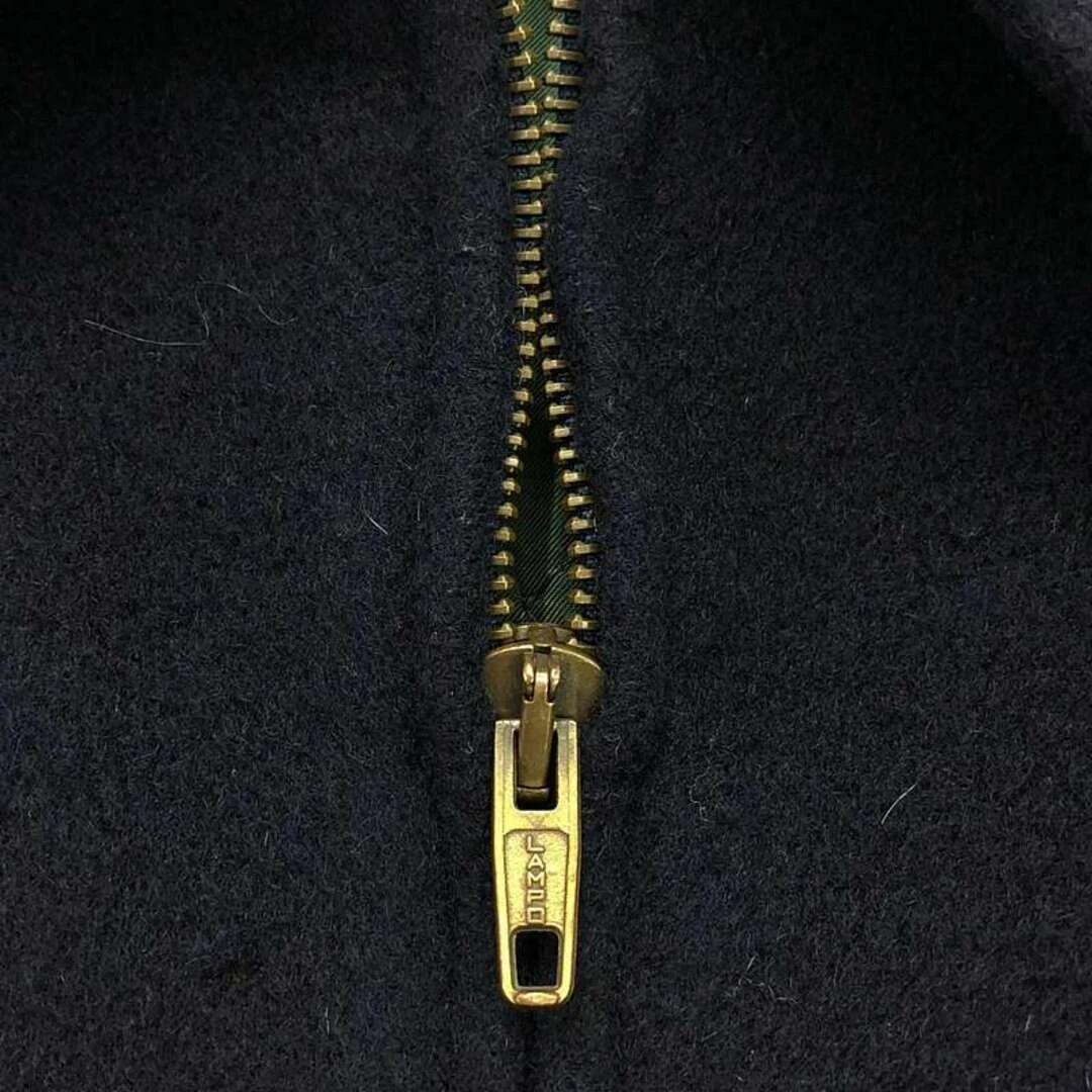 Gucci Giacca Vintage Lana Gomito Patch Zip 50 Navy Uomo Usata KLDR 0