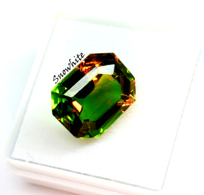 Rare Alexandrite 10 Ct Emerald Cut Natural Loose Gemstone Green to Reddish Color