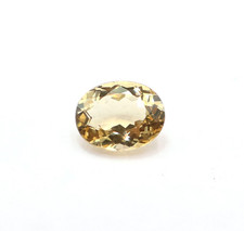 Natural Yellow Beryl Faceted Gemstone, Genuine Beryl Cut 1.60 Ct, 8.5X7 MM