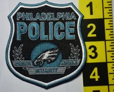 Philadelphia Police patch with Philadelphia Eagles logo