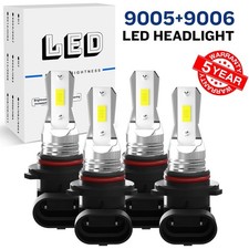 4x 6000k Led Headlight Bulbs 9005 9006 For Mitsubishi Lancer 2008-2017 4x 6000k Led Headlight Bulbs 9005 9006 For Mitsubishi Lancer 2008-2017