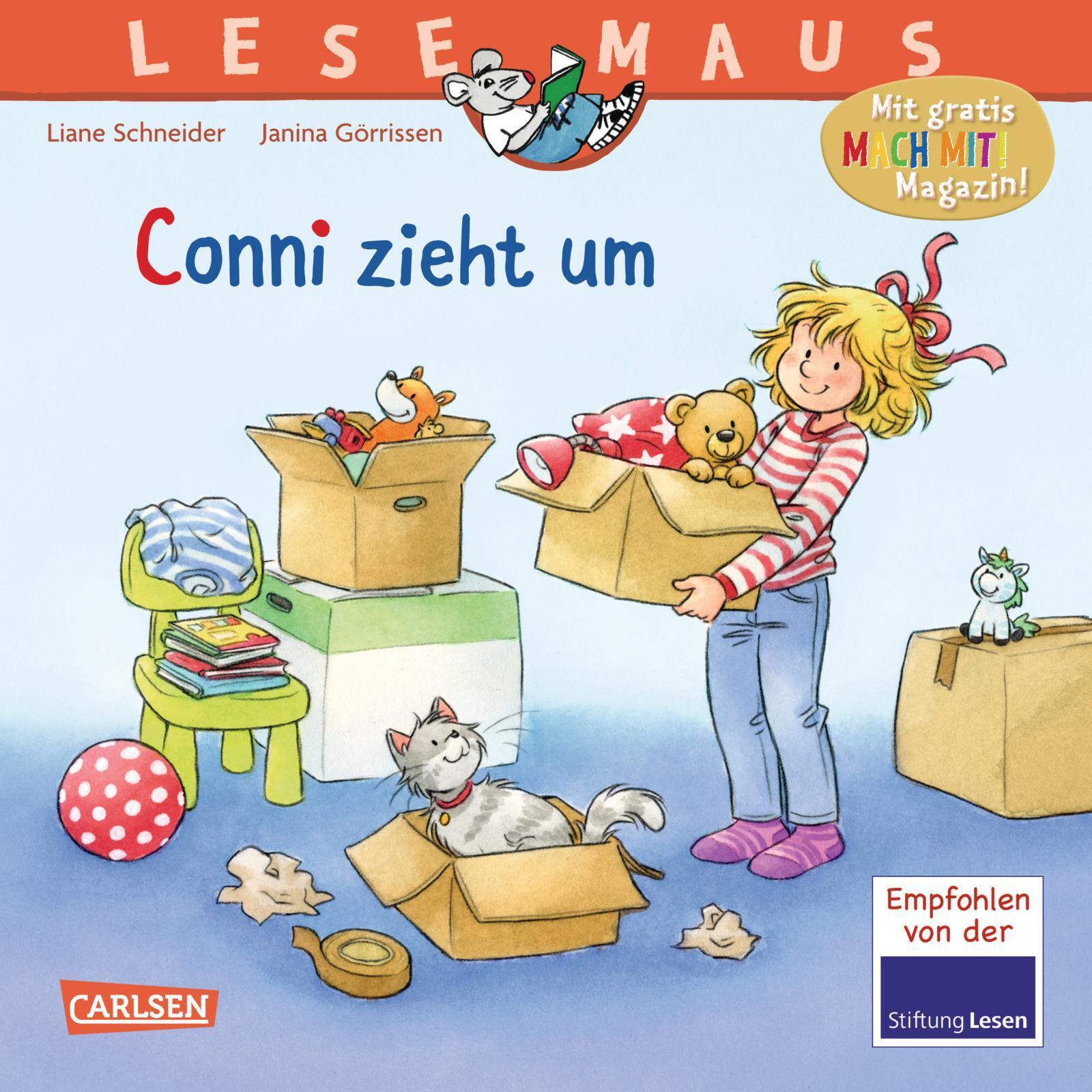 Thumbnail - Liane Schneider; Janina Görrissen / Lesemaus 66: Conni Zieht Um