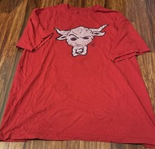 WWE The Rock Brahma Bull Red Vintage Retro Attitude Era WWF TShirt