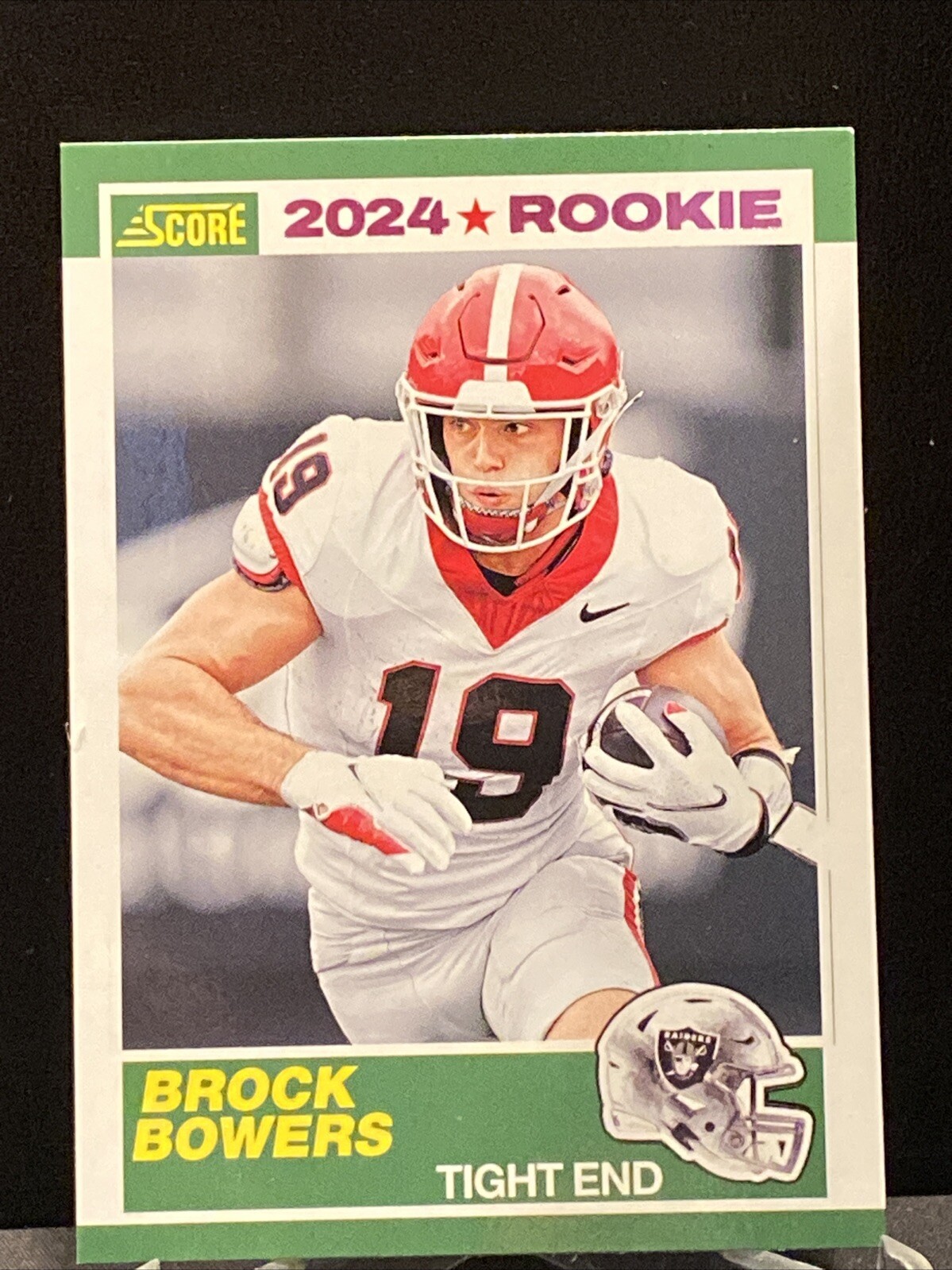 BROCK BOWERS 2024 Panini Score Pink Rookie Card Las Vegas Raiders eBay