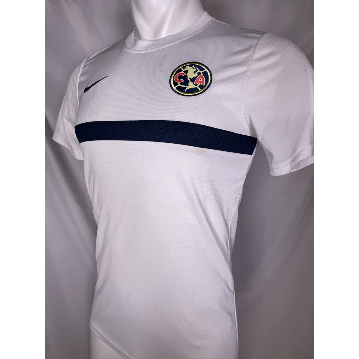 VTG Club America NIKE Soccer Football White Training Jersey Men s