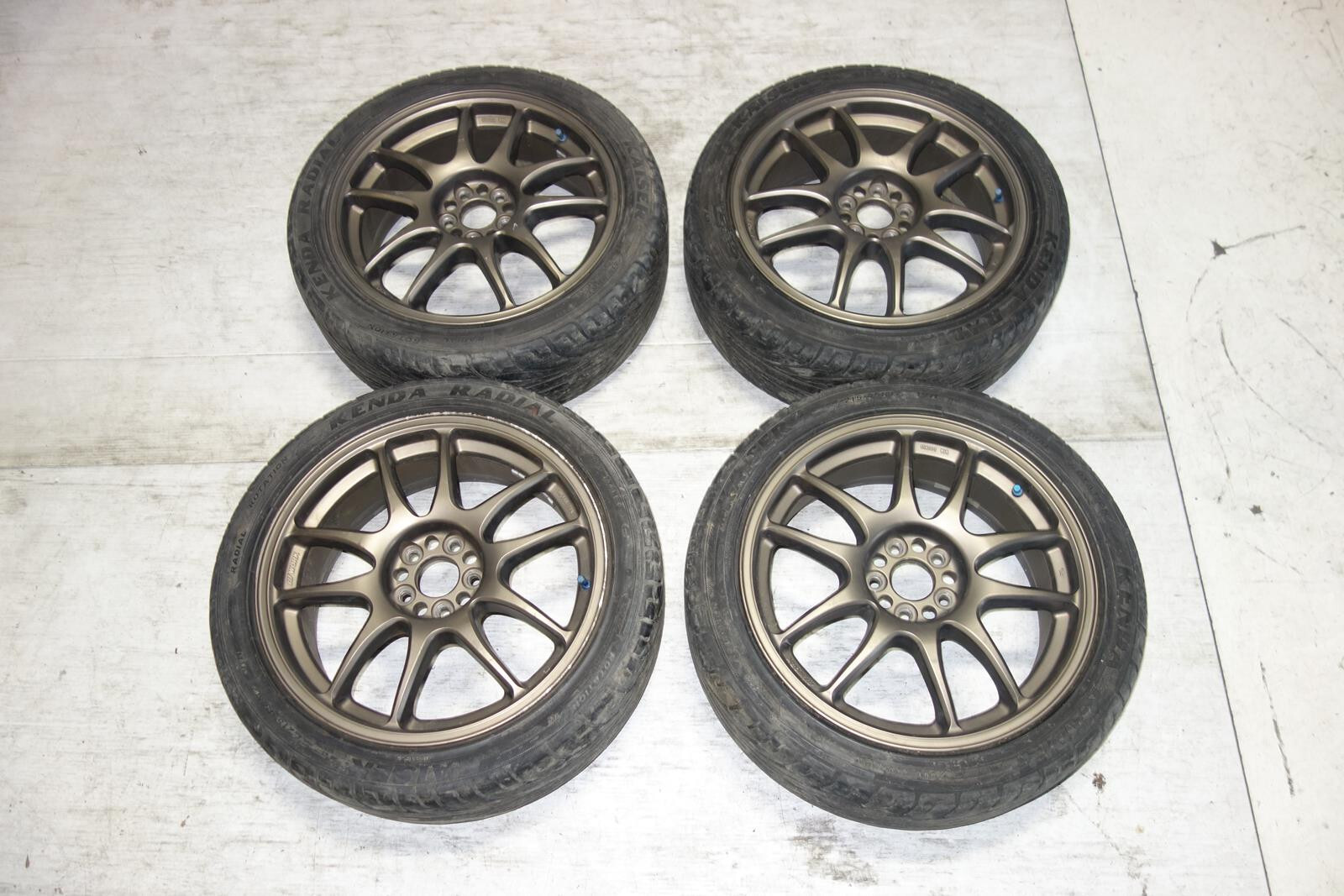 JDM Work Emotion CR Kai Wheels Rims Tires 5x100 17x7+47 Offset