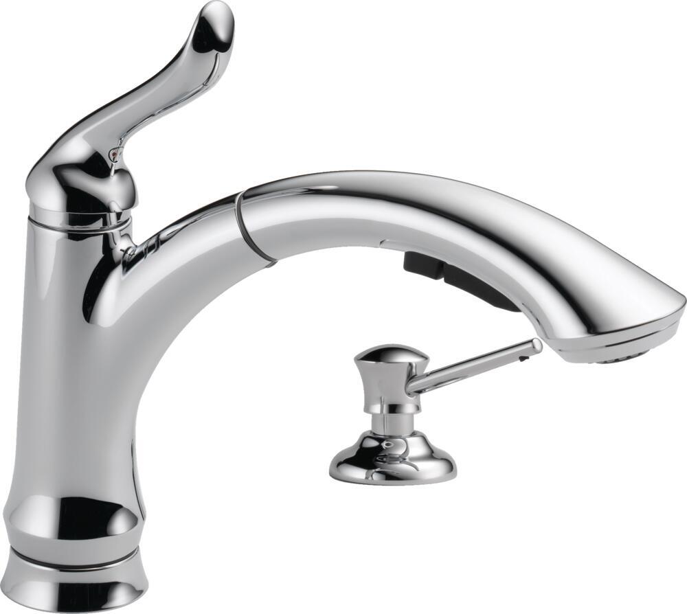 Delta Linden 1-Handle Pullout Kitchen Faucet Chrome-Certified Refurbished