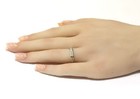 14k white gold .72ct VS H princess diamond channel set wedding band ring 3g 6.25 — photo 8