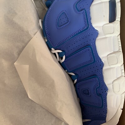 NIKE AIR MORE UPTEMPO (GS) MEDIUM BLUE/WHITE DM1023-400 Youth Sz
