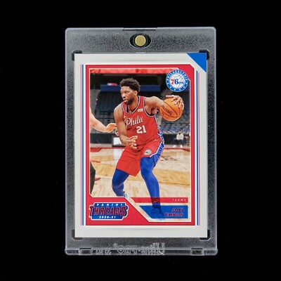 Joel Embiid   - 2020-21 NBA Panini Chronicles Threads Pink Parallel 76ers #90