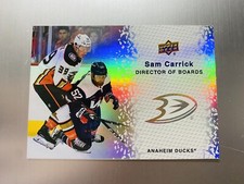 Sam Carrick 2023-24 Upper Deck Series 2 Director Of Boards #DB-3 Anaheim Ducks