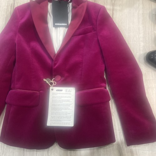 DSQUARED2 Runway Velvet Jacket Blazer Yth (33) 8ys $2500 Men’s Boys - Picture 6 of 24