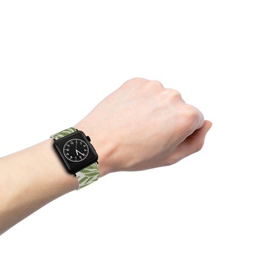 Green Leaves Watch Band for Apple Watch IWatch 38mm 40mm 42mm 44mm - Zdjęcie 21 z 25