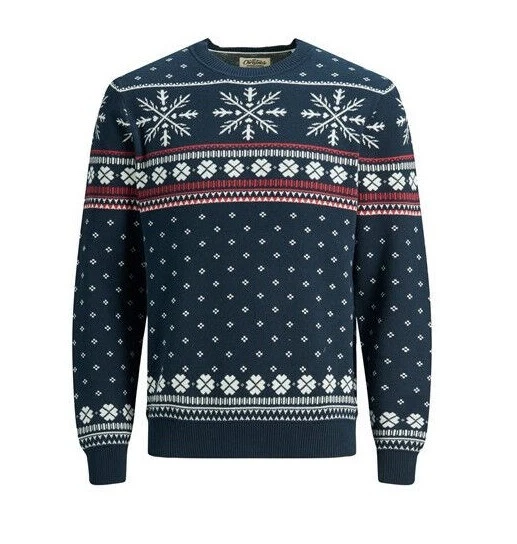 Jack & jones shop fairisle knitted christmas jumper