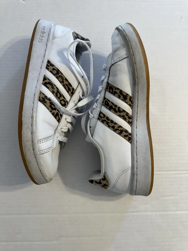 Adidas Estilo de Vida Grand Court Blanco Guepardo Informal Zapato Mujer’s 8 Y2K Foto 4 de 4