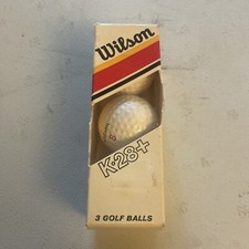 3 NOS Vintage Wilson K-28 Golf Balls