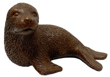 VTG 5" Red Mill Brown Harbor Seal Figurine Handcrafted USA 1985