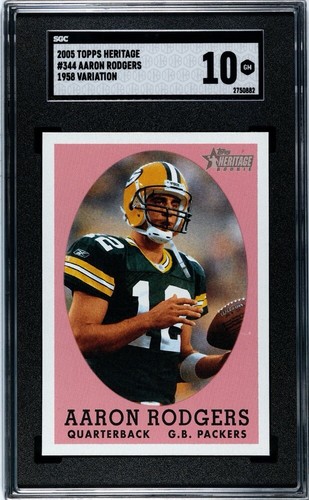 Aaron Rodgers [1958 Topps Design] #344 2005 Topps Heritage card