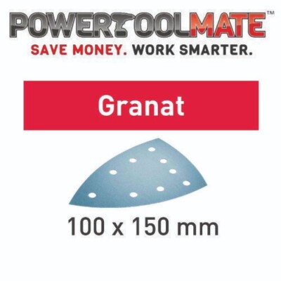 Festool 577548 P180 Grit Granat Abrasives - 100 Sheets For DTS 400 Sander