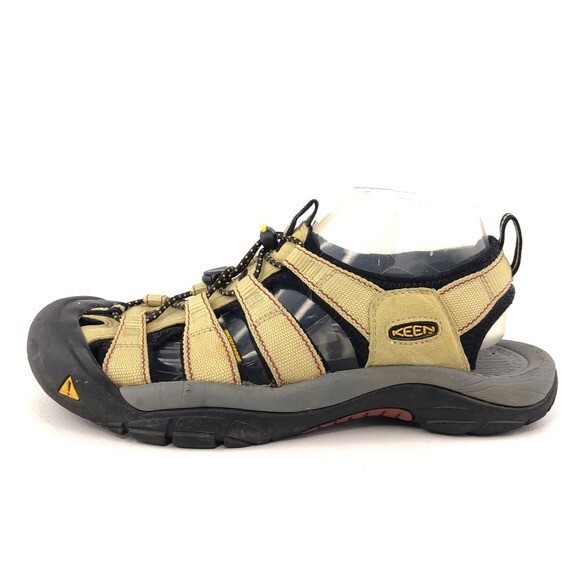 Sandali da trekking impermeabili Keen Newport H2 da uomo taglia 8 5 verde fluo sport all'aperto