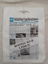 Original 1996 Plastikt&uuml;te Werbung Zeitung NNN Neueste Norddeutsche Nachrichten