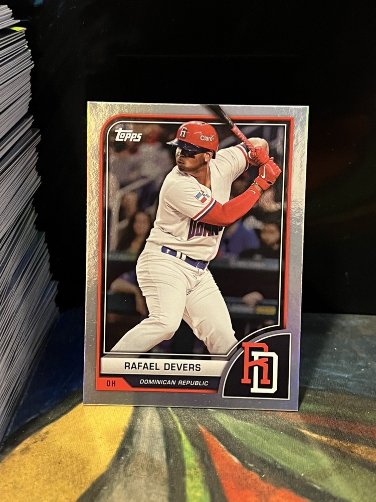 2023 Topps World Baseball Classic Rafael Devers Foil Dominican Republic #10