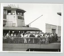 STATEN ISLAND FERRY Cornelius G Kolff w Passengers NYC Boats 1966 Press Photo