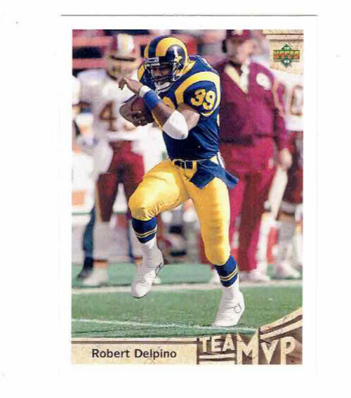 Robert Delpino #39 Running Back #373 Upper Deck 1992 Team MVP Football Card