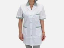 CAMICE DA LAVORO CASACCA  BIANCO DONNA ALIMENTARI SUPERMERCATO 